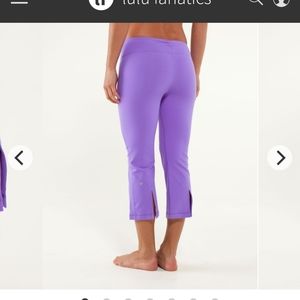 Lululemon-Gather & Crow Crop-Powerful Purple-Sz 8-